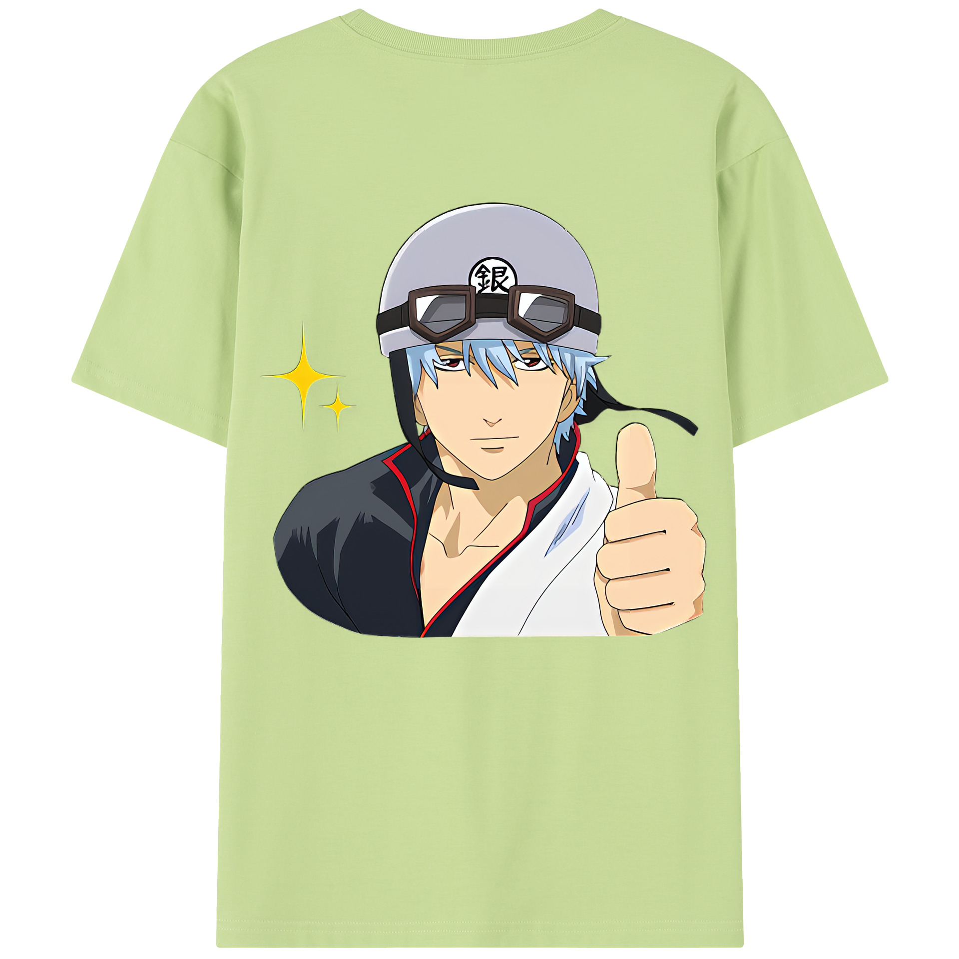 （画像用） ぎんたま 坂田銀時（さかたぎんとき） 神楽 志村新八（しむら しんぱち） GINTAMA Sakata Gintoki Kagura Shimura Shinpachi 綿100％半袖Tシャツ（背面プリント）